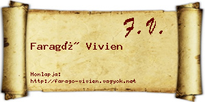 Faragó Vivien névjegykártya