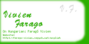 vivien farago business card